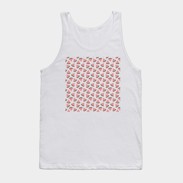 Cute watermelon hand drawn pattern Tank Top by bigmomentsdesign